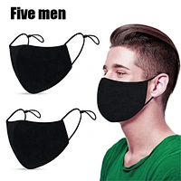 Five men custom logo custom color sport wear reusable and soft silver ion cotton party face cover