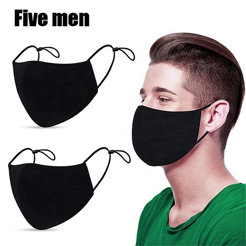 Five men custom logo custom color sport wear reusable and soft silver ion cotton party face cover