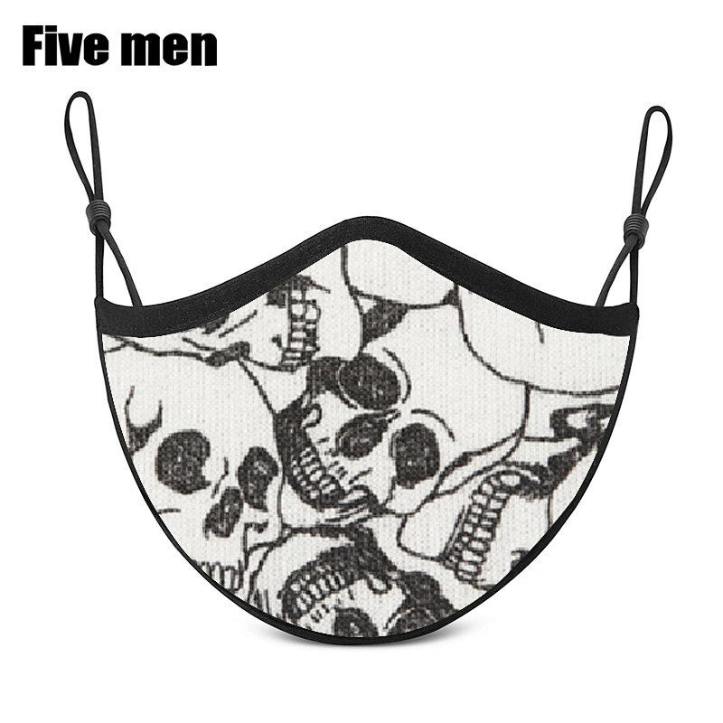 Five Men Attractive Design Popular Cotton Silver Ion Party Face Cover