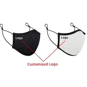 Five men custom logo custom color sport wear reusable and soft silver ion cotton party face cover