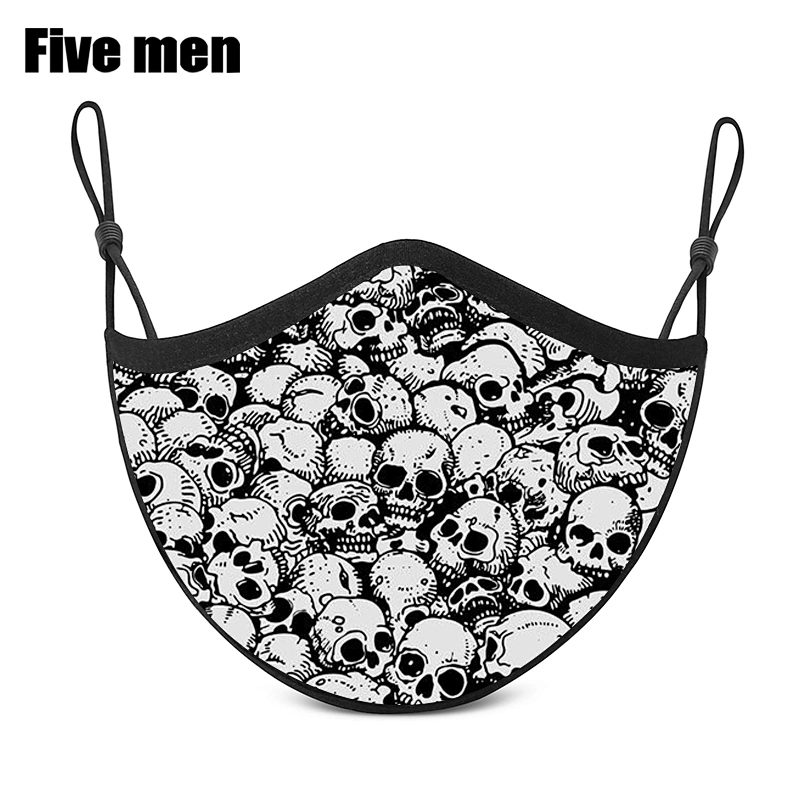 Five Men Silver Ion Original Design Custom Hot Sale Party Face Protection Cover