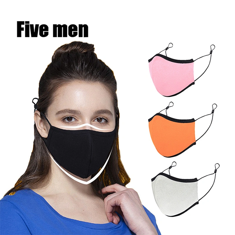 Five men Custom Cotton Party Face Mouth Cover Sale Soft Comfortable Ear Hooks Silver Ion Face Cover