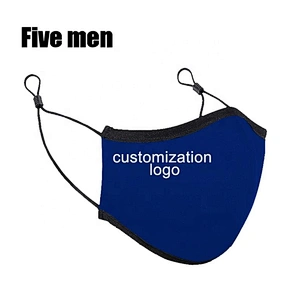 Five men custom printed sport wear silver ion face party cover fashionable washable mouth muffle