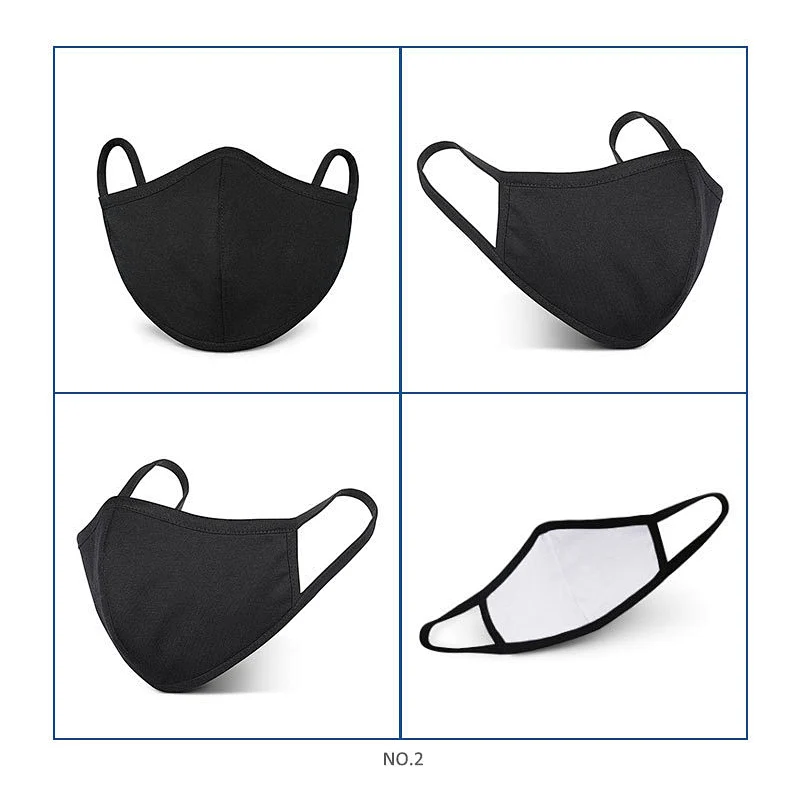 Five men new fashion sport wear reusable silver ion cotton face mouth cover