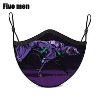 Five Men Wholesale Silver Ion Reusable Cotton Beauty Clear Party Face Cover