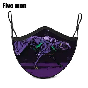 Five Men Wholesale Silver Ion Reusable Cotton Beauty Clear Party Face Cover