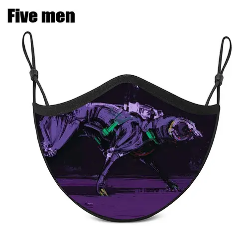Five Men Wholesale Silver Ion Reusable Cotton Beauty Clear Party Face Cover