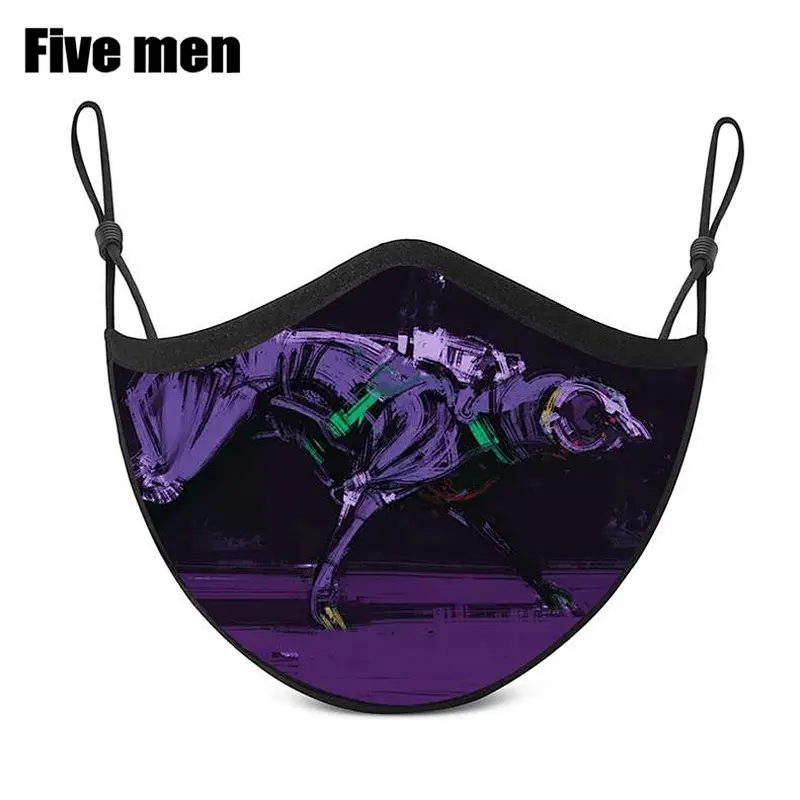 Five Men Wholesale Silver Ion Reusable Cotton Beauty Clear Party Face Cover