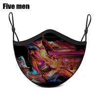 Five Men Fabric Silver Ion Unisex Popular Party Face Protection Cover