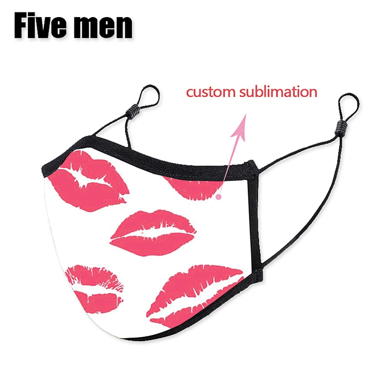 Five men Hot Sale DIY Sublimation Blank Customized Party Face Cover For Adult