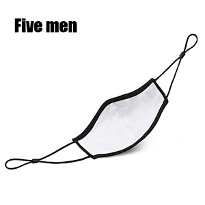 Five Men Wholesale Silver Ion Reusable Cotton Beauty Clear Party Face Cover