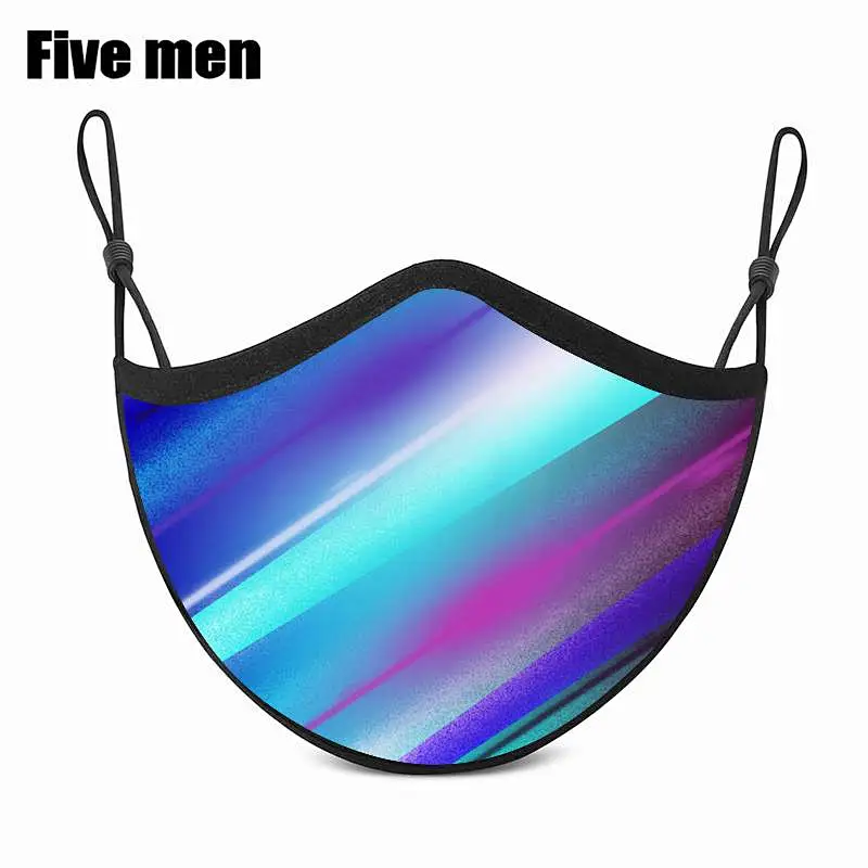 Five Men Multifunctional Sport Wear Cotton Silver Ion Comfortable Face Protection Cover