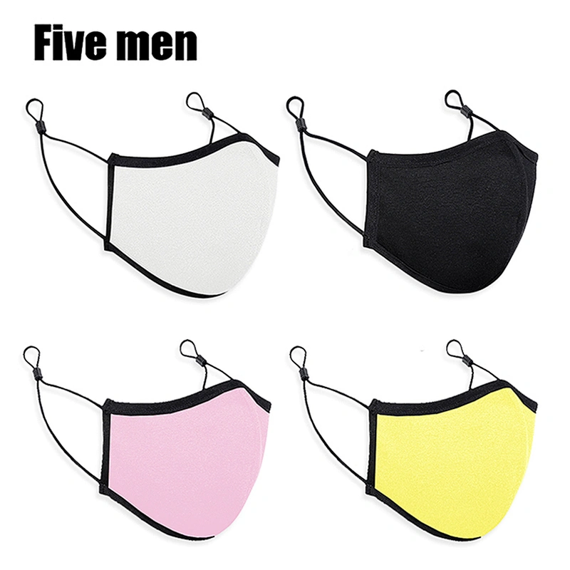 Five men supply washable anti dust reusable silver ion cotton face cover