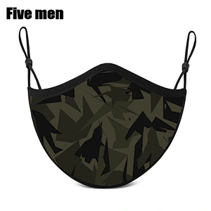 Five Men Breathable Custom Sport Wear Face Cover Outdoor Silver Ion Face Cover
