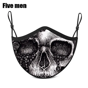 Five Men Custom Printed Man Women Silver Ion Party Face Cover