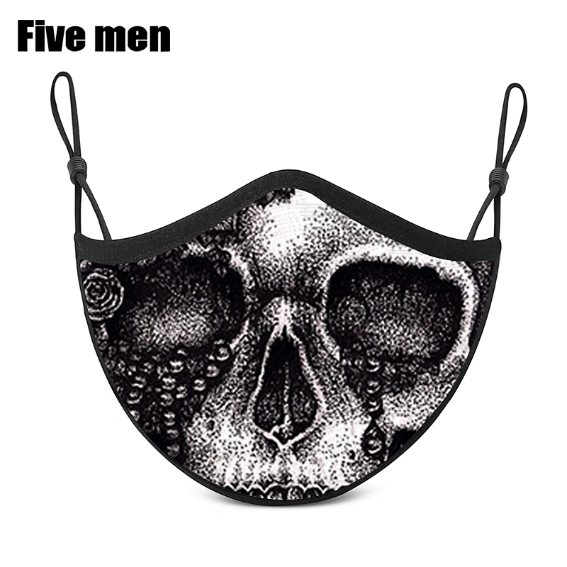 Five Men Custom Printed Man Women Silver Ion Party Face Cover