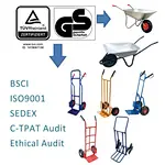 GS certificate for hand trolley and wheelbarrow