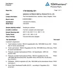 Reach test report for wheels