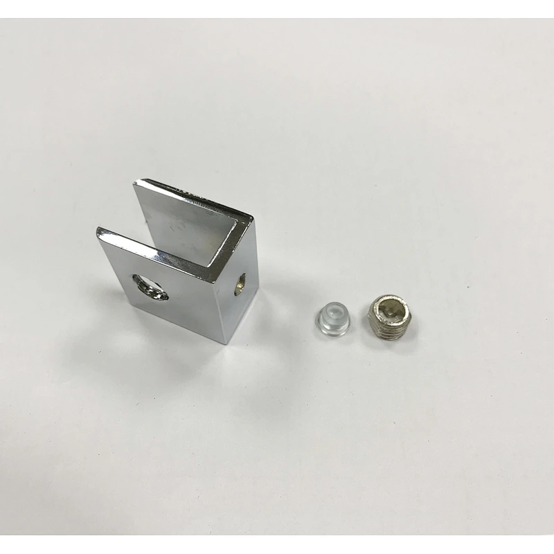 Zinc Alloy Square Shelf Bathroom Glass Clamp