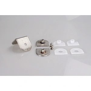 Stainless Steel Glass Partition Brace Double Glass to Glass Clamp