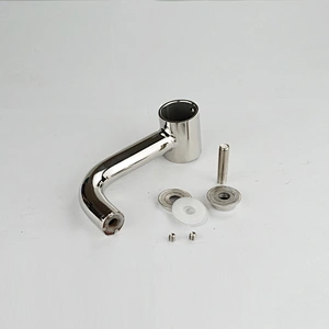 Shower Holder Clamp J Shape Tube Pipe to Glass Support Clamp