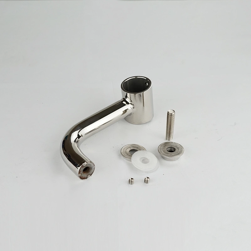 Shower Holder Clamp J Shape Tube Pipe to Glass Support Clamp