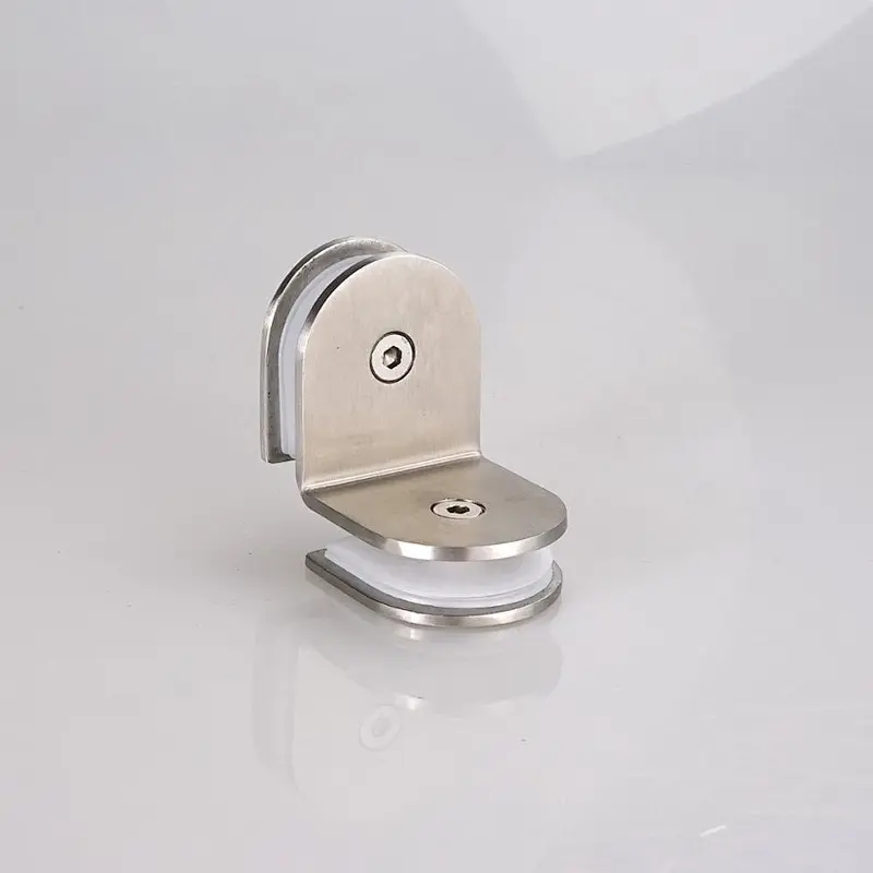 Stainless Steel Glass Partition Brace Double Glass to Glass Clamp