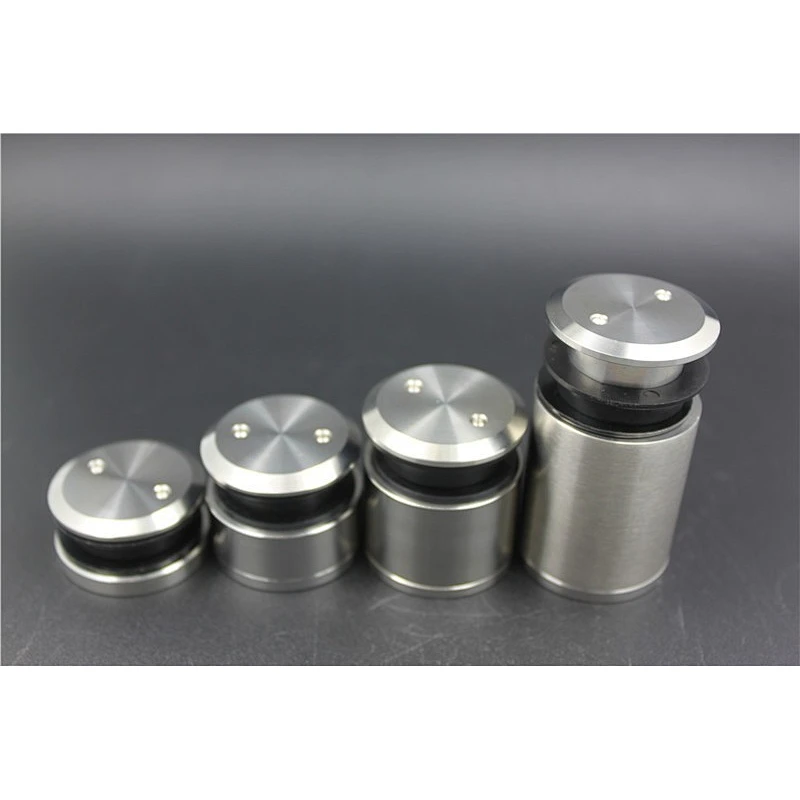 rubber standoff stainless steel stain wall mount clamp glass stair