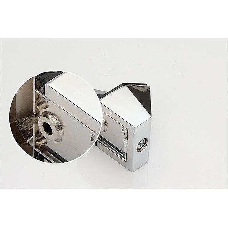 zinc alloy brushed nickel glass shelf clips