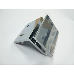 90 degree brass wall to glass clamps