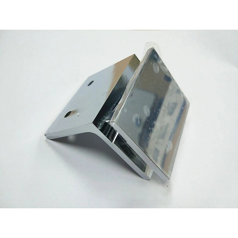 90 degree brass wall to glass clamps