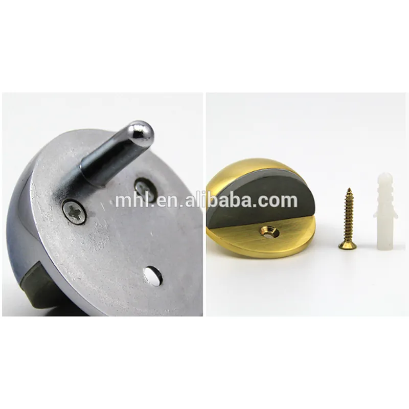 Round Door Stopper,Hot Sale Floor Mounted Door Damper Optional Color