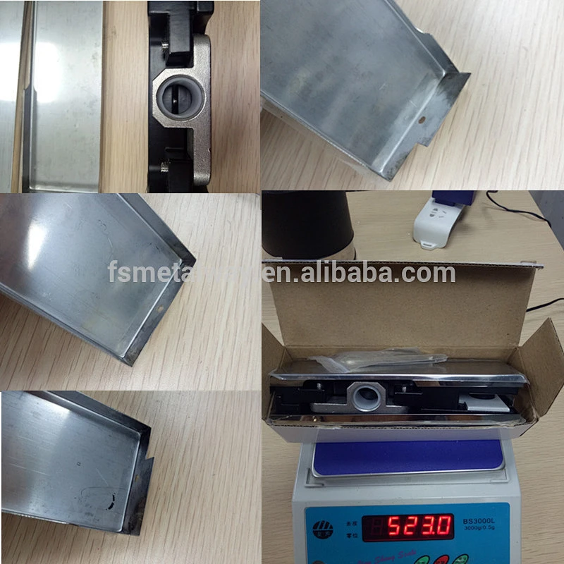 Stainless steel201 Tempered Shower Glass Slide Door Clamp