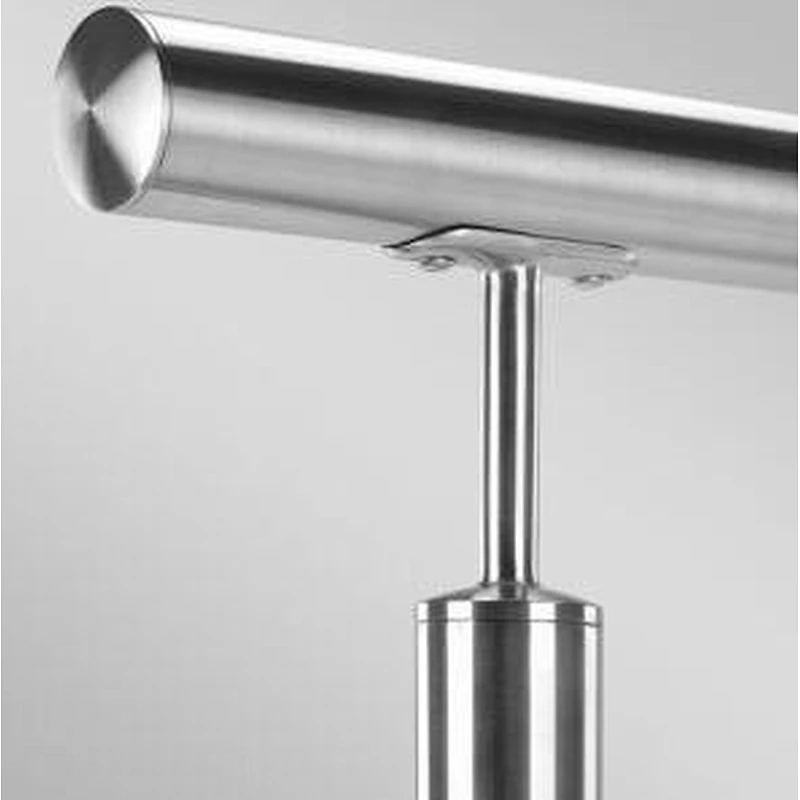 adjustable metal handrail support stained glass brackets