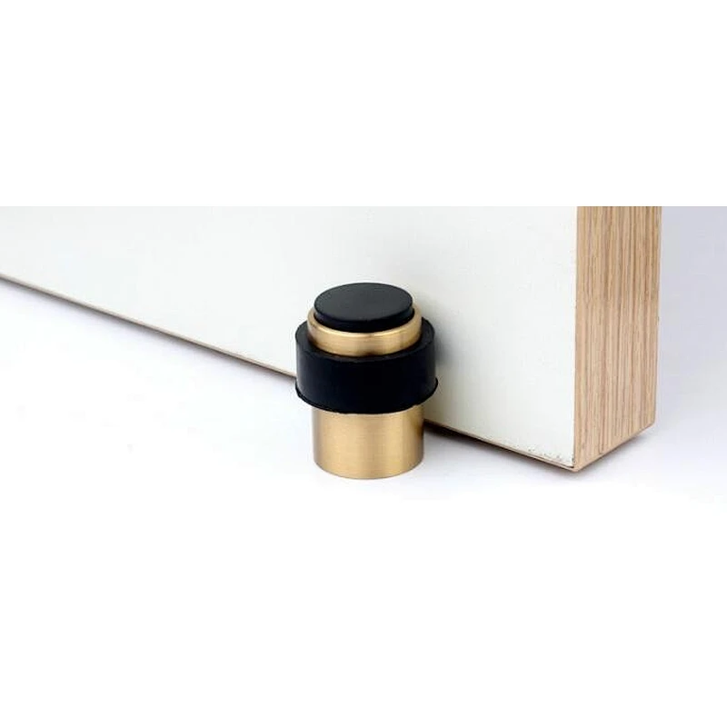 stainless steel stain finish rubber door stop