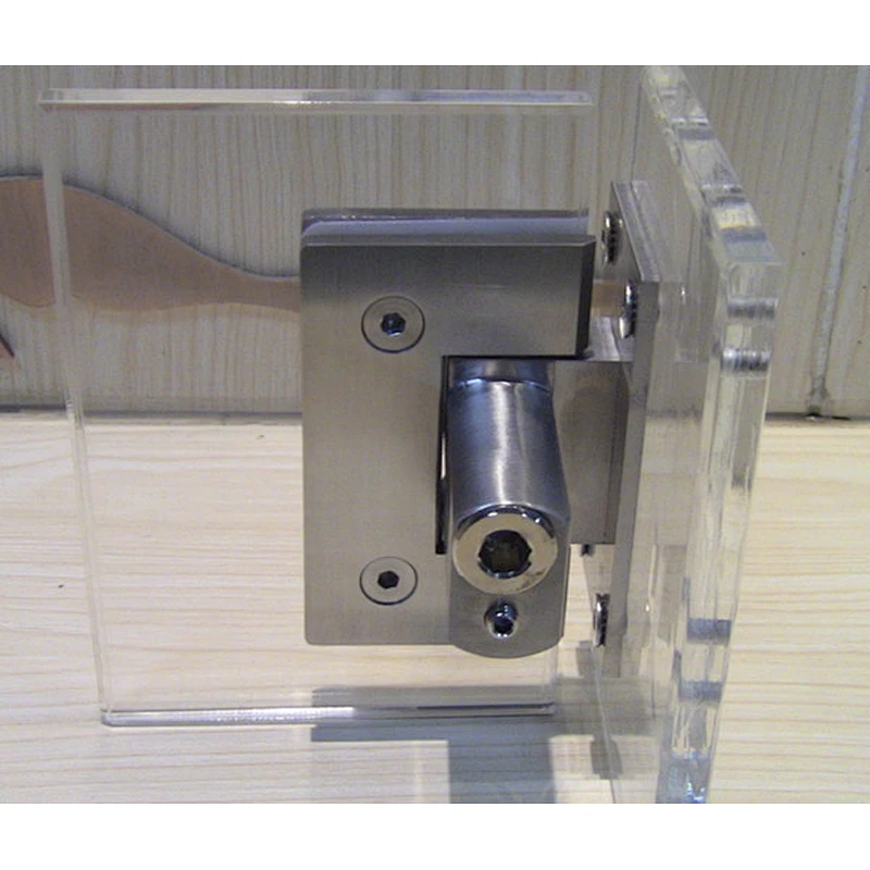 Private Logo Brushed Soft Closing Glass To Wall Shower Door Hinge