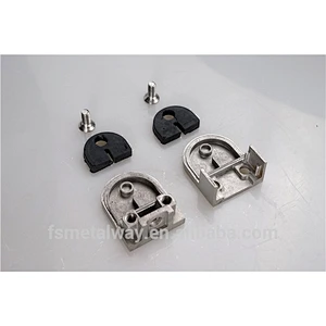 Stainless Steel Glass Clips - Round Profile for Square Posts - Mirror Finish
