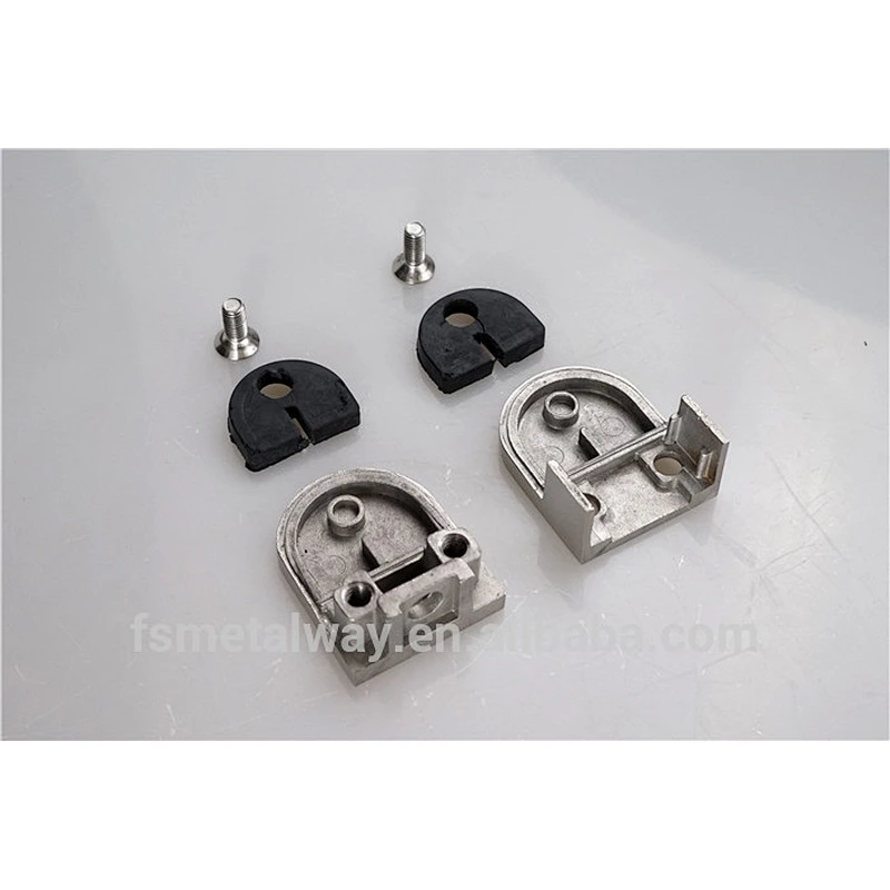 Stainless Steel Glass Clips - Round Profile for Square Posts - Mirror Finish