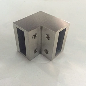 stainless steel square tube glass corner connector