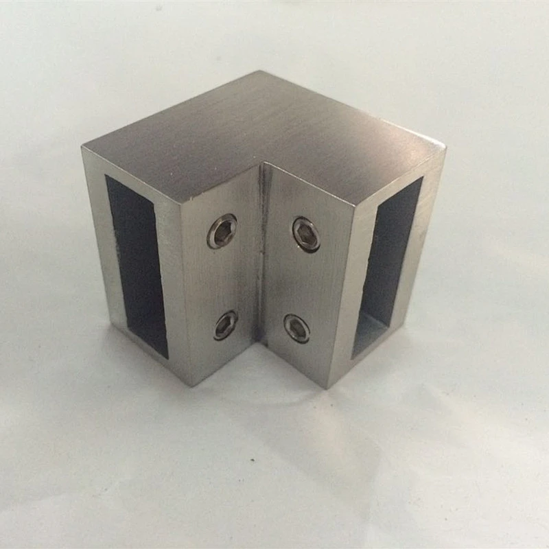 stainless steel square tube glass corner connector