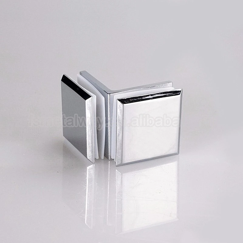 High quality stainless steel 304 corner glass bracket brass shower glass door clamps