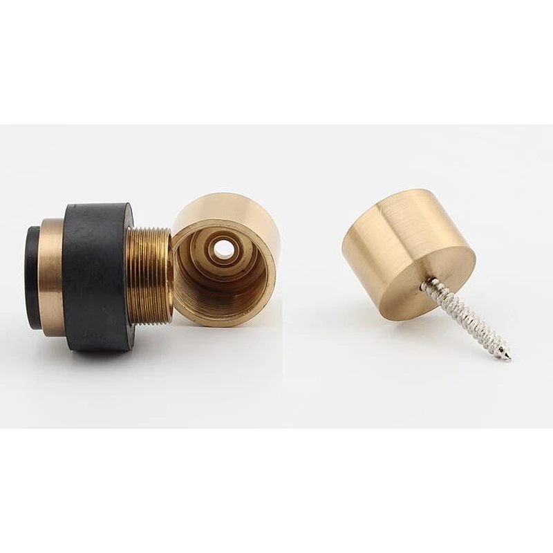 stainless steel stain finish rubber door stop