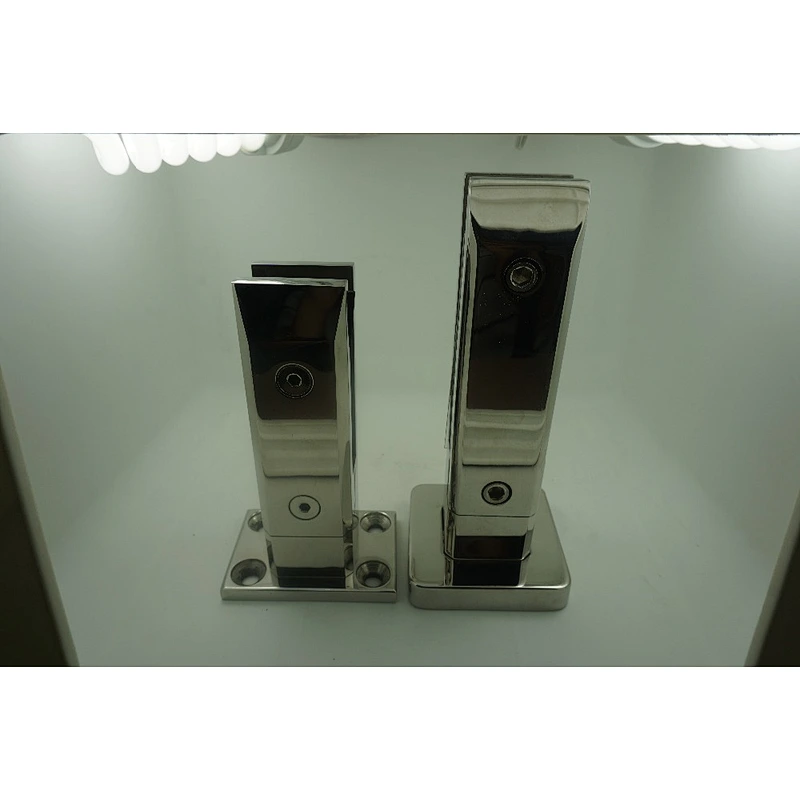 Stainless Steel Glass Clamp - Square Base