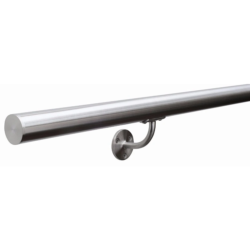 Stainless Steel Glass Railing Wall Mounted LED Handrail Support Bracket