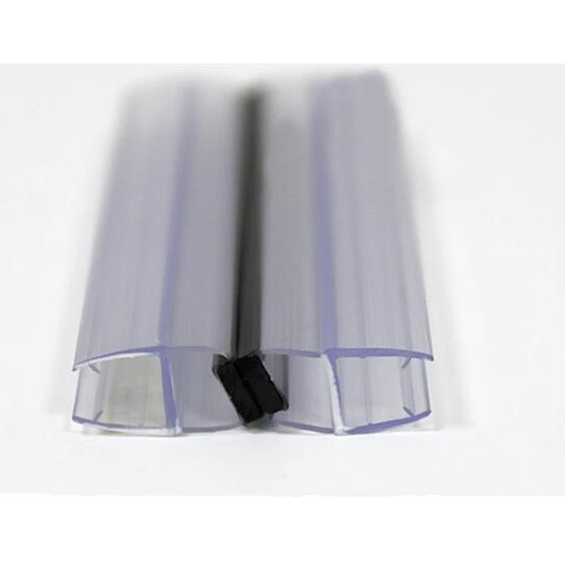 bath glass door 180 degree black magnetic waterproof seal strip