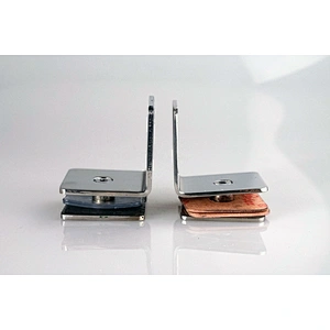 304 Stainless Steel 90 Degree Square Frameless Glass Clamp Connector