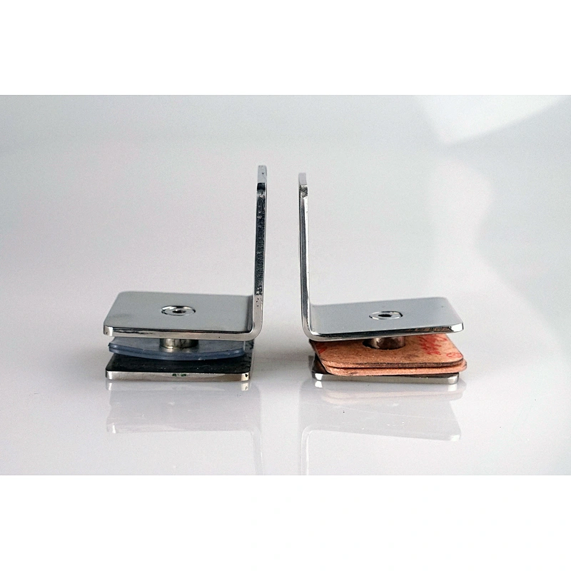 304 Stainless Steel 90 Degree Square Frameless Glass Clamp Connector