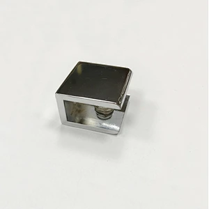 Zinc Alloy Square Shelf Bathroom Glass Clamp
