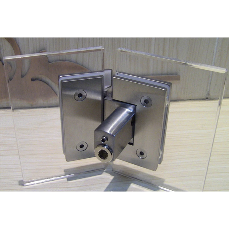 Private Logo Brushed Soft Closing Glass To Wall Shower Door Hinge