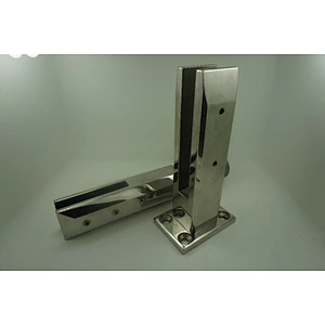 Stainless Steel Glass Clamp - Square Base
